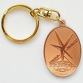 Kupferprägung, mattiert/poliert Kupferprägung, mattiert/poliert