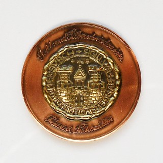 Referenz Medaille Kupfer geprägt