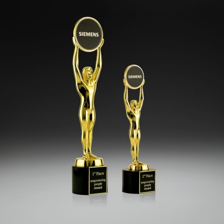 Champions Award mit Kristallglas-Sockel