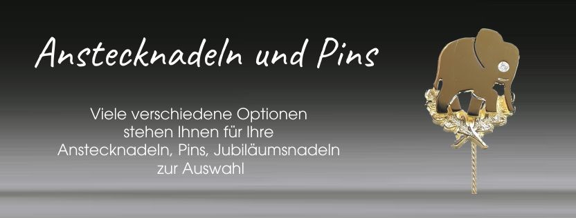 Ehrennadel - Sonderanfertigung aus echtem Gold / Silber / Platin