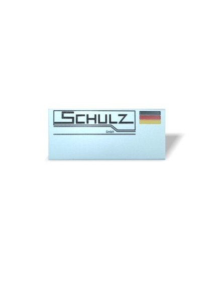 Namensschild Schulz